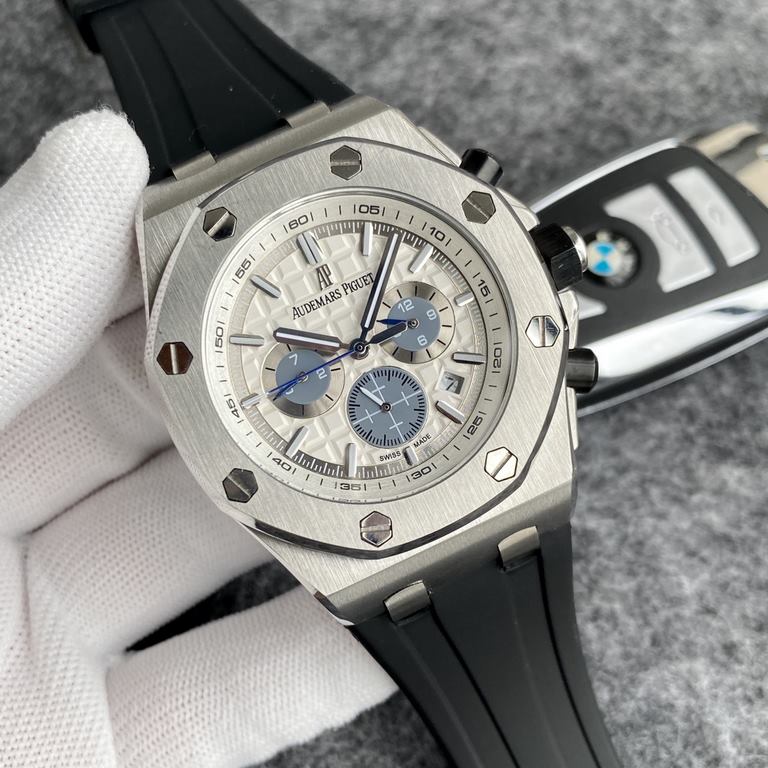 Audemars Piguet  Royal Oak Offshore Series Anti-glare treatment mineral glass Size 42mm14mm Waterproof tape with AP original pin buckle Equipped with replica original 3126 rotor Automatic mechanical movement Octagonal sa