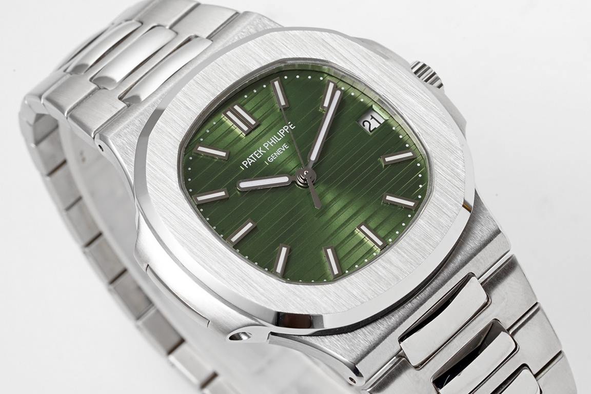 BF new green face arrived       heavy core set sail V4 version PATEK . PHILPPE - Nautilus 57111A series of heavy attack! Newly molded and corrected three-piece case set with satin and polished finishes, new custom-grade 