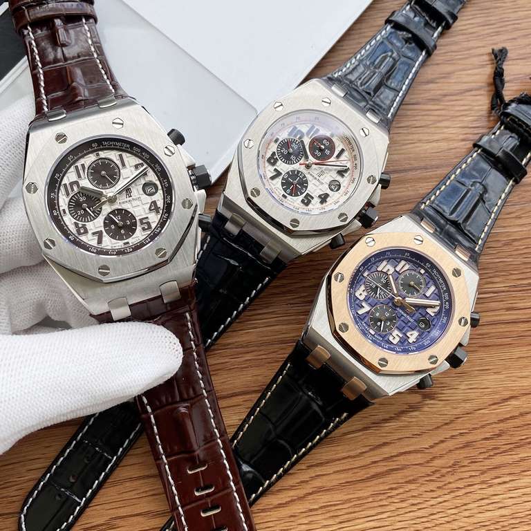 Physical photographyOne pair of original strap for free.     Audemars Piguet Audemars Piguet Royal Oak Offshore Limited Edition Multifunction Mechanical Wristwatch Size 42MM13MM Matching Replica   Original 3 1 2  6  Auto