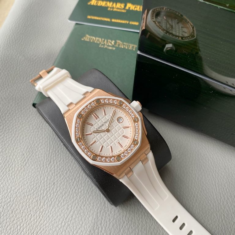 Fine Work Slowly Grinding - Exquisite Audemars Piguet A Royal Oak Offshore Shipping    37mm quartz women's watches, Swiss imported quartz movement , bezel set with Swarovski rhinestones  This Audemars Piguet is a women's