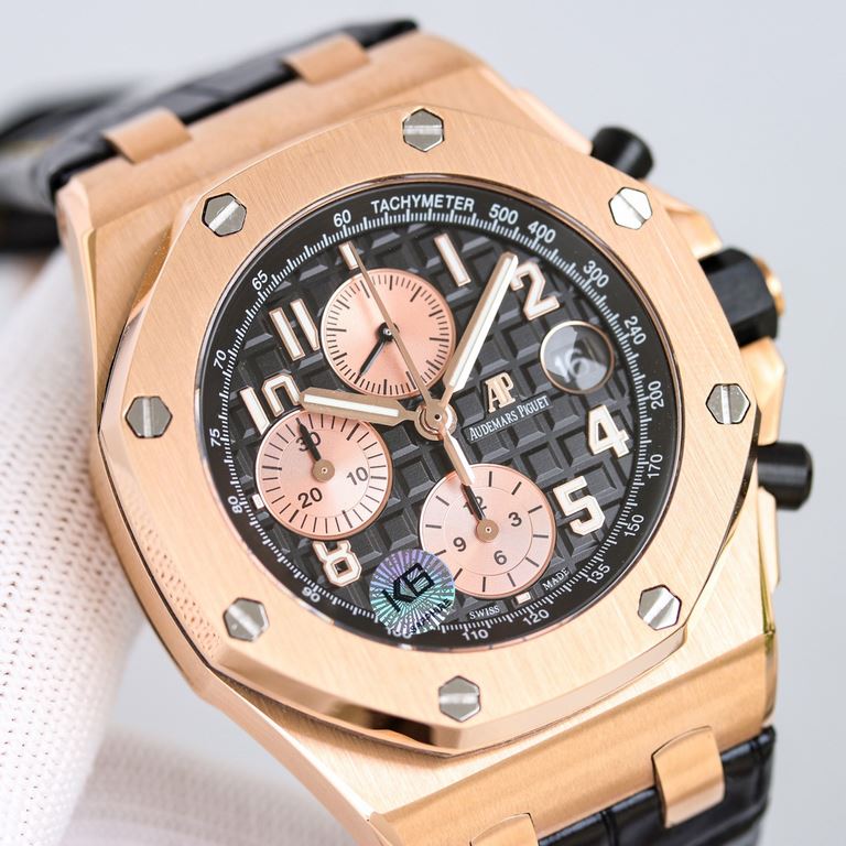 JF Manufacture AP Audemars Piguet Royal Oak Offshore 26470Synchronized with the original and exclusive chronograph to maximize the fit on the wrist.The latest CNC grade polishing techniques are used to perfectly finish t