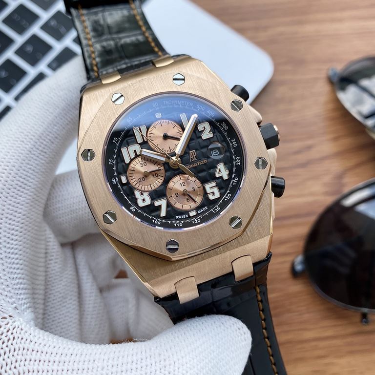 Physical photographyOne pair of original strap for free.     Audemars Piguet Audemars Piguet Royal Oak Offshore Limited Edition Multifunction Mechanical Wristwatch Size 42MM13MM Matching Replica   Original 3 1 2  6  Auto