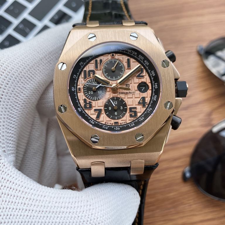 Physical photographyOne pair of original strap for free.     Audemars Piguet Audemars Piguet Royal Oak Offshore Limited Edition Multifunction Mechanical Wristwatch Size 42MM13MM Matching Replica   Original 3 1 2  6  Auto