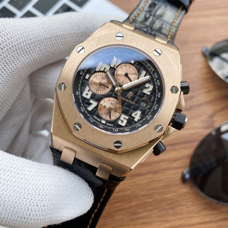 Physical photographyOne pair of original strap for free.     Audemars Piguet Audemars Piguet Royal Oak Offshore Limited Edition Multifunction Mechanical Wristwatch Size 42MM13MM Matching Replica   Original 3 1 2  6  Auto