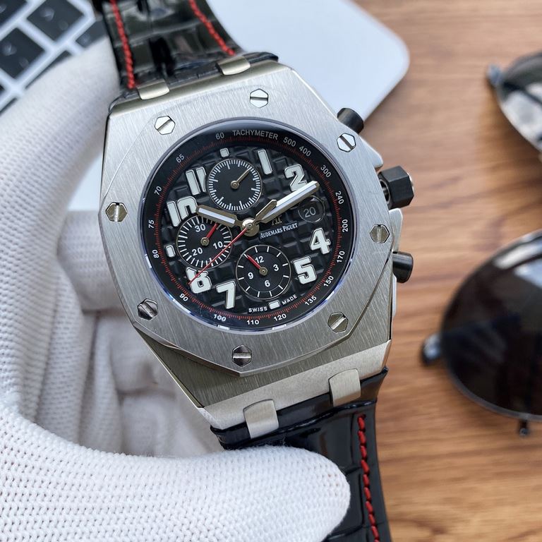 Physical photographyOne pair of original strap for free.     Audemars Piguet Audemars Piguet Royal Oak Offshore Limited Edition Multifunction Mechanical Wristwatch Size 42MM13MM Matching Replica   Original 3 1 2  6  Auto