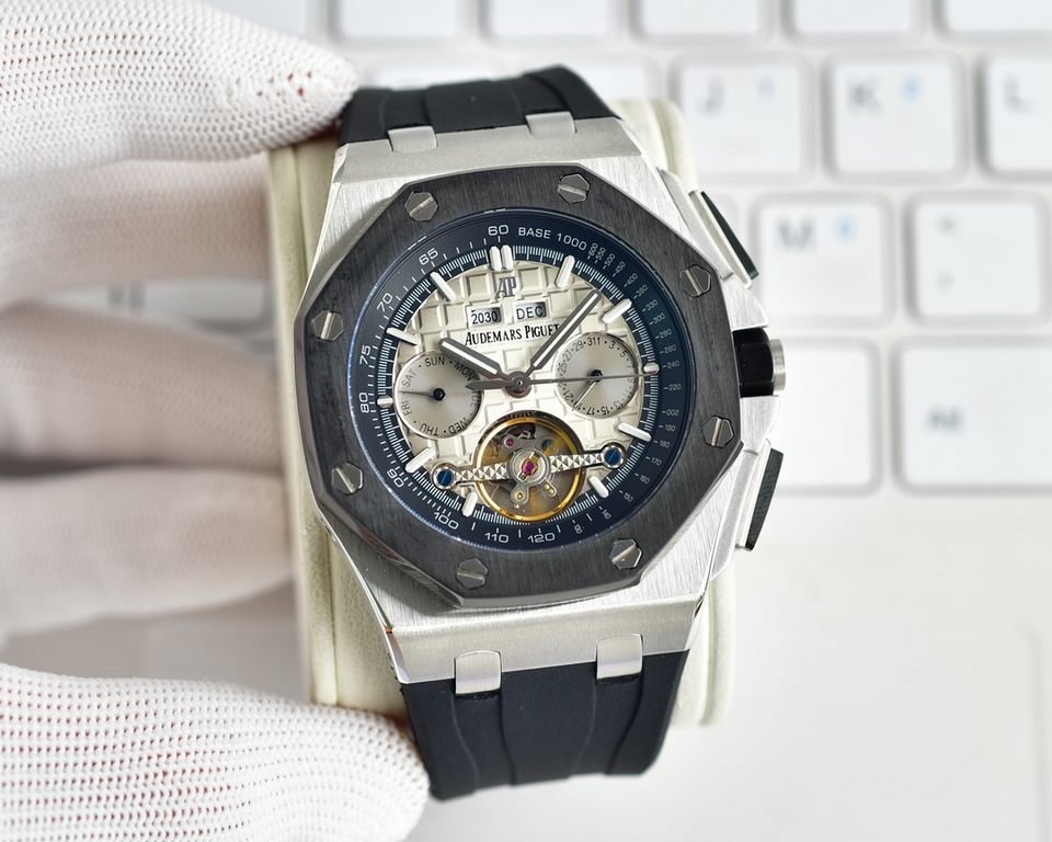 Gold and white same. Ceramic bezel, new first - a wave of hard goods!(The original version of the open mold The market's highest cost-effective version Audemars Piguet Audemars Piguet consistent with the original, the ma