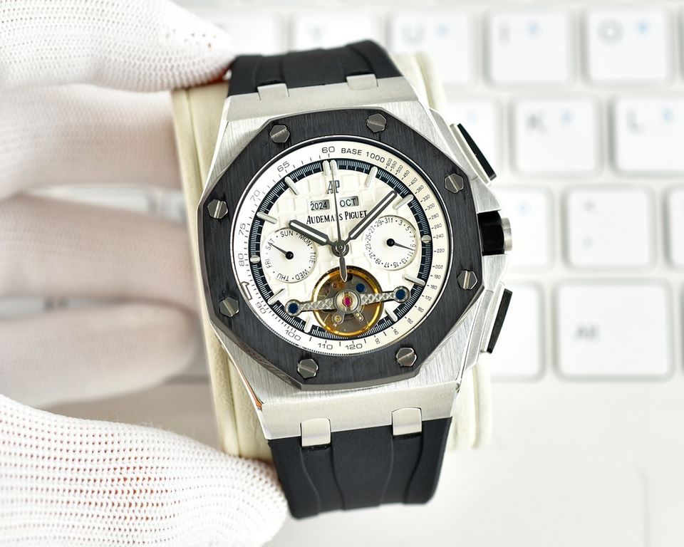 Gold and white same. Ceramic bezel, new first - a wave of hard goods!(The original version of the open mold The market's highest cost-effective version Audemars Piguet Audemars Piguet consistent with the original, the ma