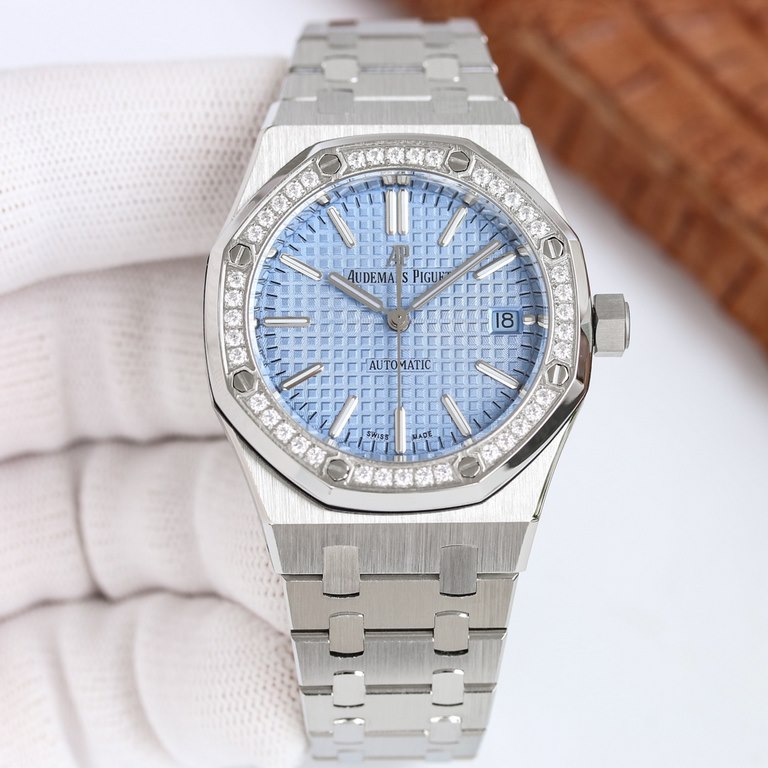 AP 50th Anniversary Women's Audemars Piguet Royal OakModels 15550ST - 15451ST are now available on the web the deck of the movement is removed to make it more skeletonized - the pinnacle of steel watchmaking - a powerful