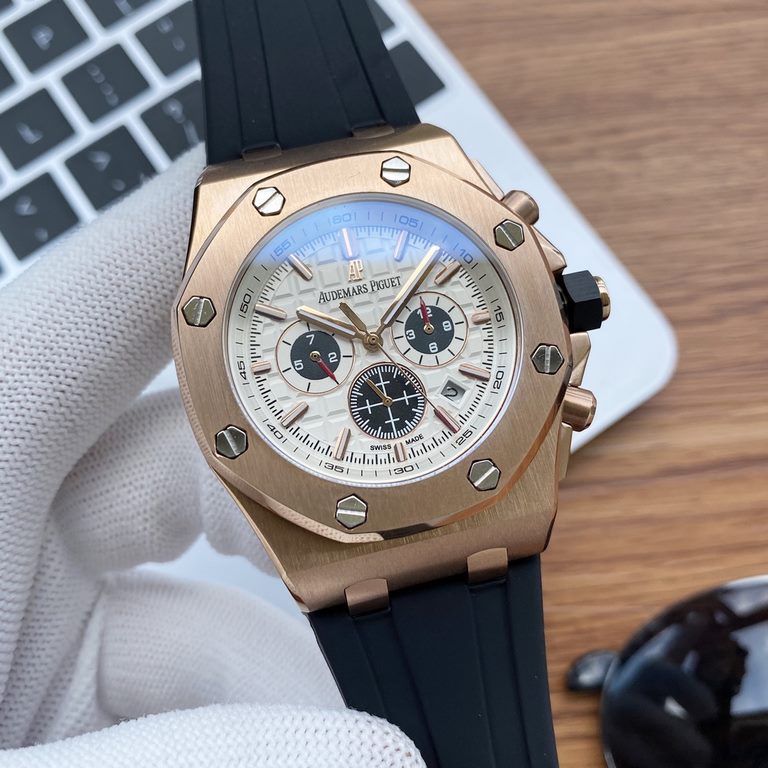 Photographed in the flesh!Audemars Piguet Royal Oak Offshore Limited Edition Glareproofed mineral glass Dimensions 44mm14mm Water-resistant adhesive tape with AP original pin buckle Equipped with an original 3126 automat