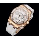 The opening of the year king bomb  〖exclusive upgrade built-in - 7750 movement〗 White Valentine's Day exclusive gift  !New AP Audemars Piguet Royal Oak Women's Multifunctional Chronograph Mechanical Watch Counter size 37