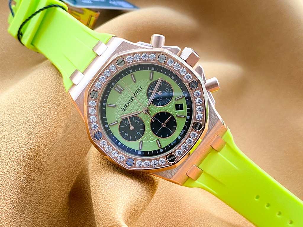 Brand Audemars Piguet - APCollection Royal Oak OffshoreType Ladies' ChronographMaterial 316L steelMovement Imported Japanese chronograph quartz movementCrystal Lamborghini glassStrap High-grade imported material tapeClas