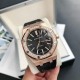 Luxury Diamond Bezel Hand-set2022 new upgraded diamond ring Audemars Piguet 15400 series watches, as the Royal Oak series of the most basic models, without any special features, only three hands and the date display, uno