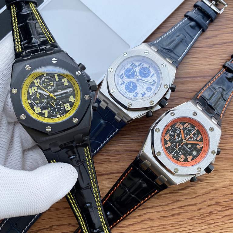 Physical photographyOne pair of original strap for free.     Audemars Piguet Audemars Piguet Royal Oak Offshore Limited Edition Multifunction Mechanical Wristwatch Size 42MM13MM Matching Replica   Original 3 1 2  6  Auto