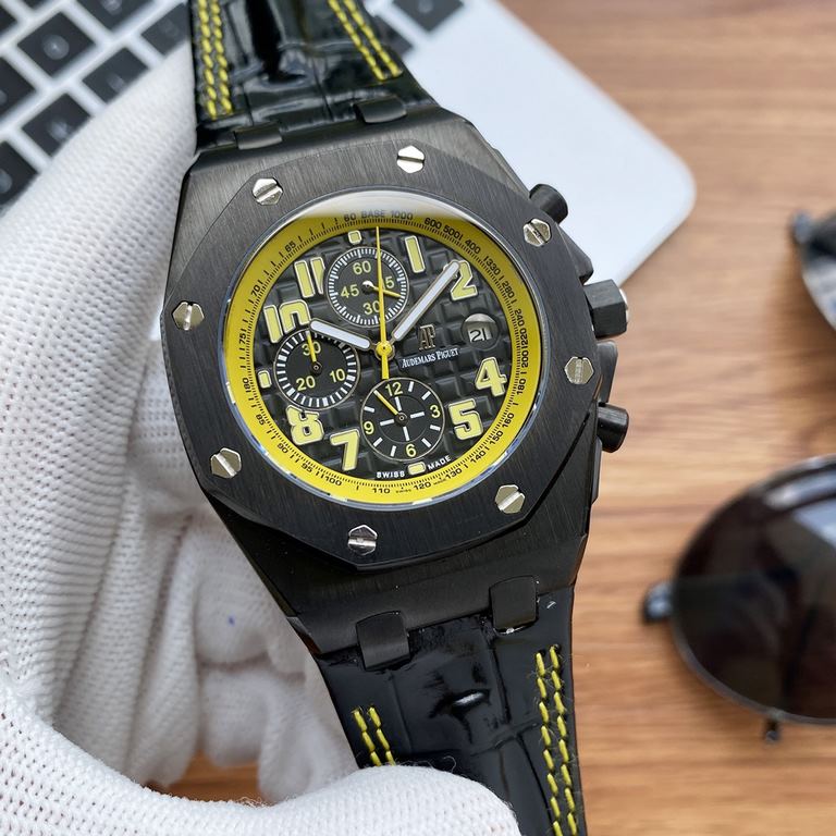 Physical photographyOne pair of original strap for free.     Audemars Piguet Audemars Piguet Royal Oak Offshore Limited Edition Multifunction Mechanical Wristwatch Size 42MM13MM Matching Replica   Original 3 1 2  6  Auto