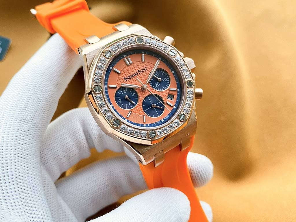 Brand Audemars Piguet - APCollection Royal Oak OffshoreType Ladies' ChronographMaterial 316L steelMovement Imported Japanese chronograph quartz movementCrystal Lamborghini glassStrap High-grade imported material tapeClas