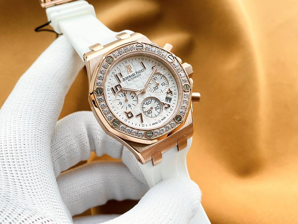 Brand Audemars Piguet - APCollection Royal Oak OffshoreType Ladies' ChronographMaterial 316L steelMovement Imported Japanese chronograph quartz movementCrystal Lamborghini glassStrap High-grade imported material tapeClas