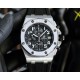 Audemars Piguet AP Royal Oak Coated glass Size 42mm14mm Water-resistant Tape with original pin buckle AP Movement Japanese multifunctional quartz Octagonal brushed steel case with mesh face Cold and hegemonic A different