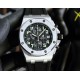 Audemars Piguet AP Royal Oak Coated glass Size 42mm14mm Water-resistant Tape with original pin buckle AP Movement Japanese multifunctional quartz Octagonal brushed steel case with mesh face Cold and hegemonic A different