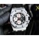 Audemars Piguet AP Royal Oak Coated glass Size 42mm14mm Water-resistant Tape with original pin buckle AP Movement Japanese multifunctional quartz Octagonal brushed steel case with mesh face Cold and hegemonic A different