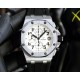 Audemars Piguet AP Royal Oak Coated glass Size 42mm14mm Water-resistant Tape with original pin buckle AP Movement Japanese multifunctional quartz Octagonal brushed steel case with mesh face Cold and hegemonic A different