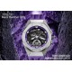 Audemars Piguet AP and Marvel's 26620 Black Panther, officially sold for $10,000 on the secondary market, is a 250-piece limited edition of the Royal Oak Concept Black Panther floating tourbillon, enhanced by a purple co