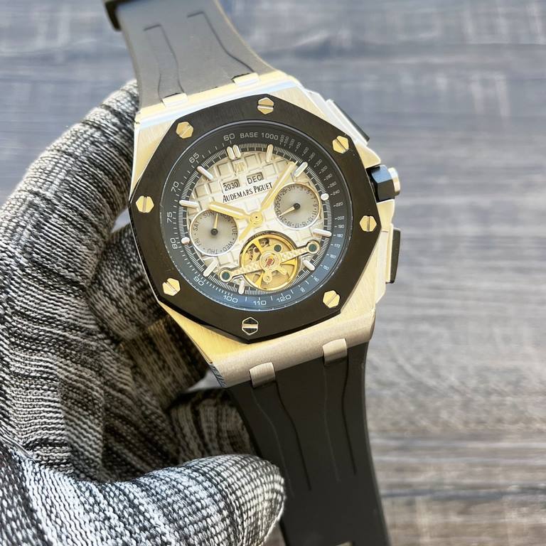 Audemars Piguet-Audemars Piguet   Royal Oak Offshore Collection Anti-glare treated mineral glass Size 42mm14mm, waterproof tape with AP original pin buckle Equipped with replica original 3126 rotor Fully automatic mechan