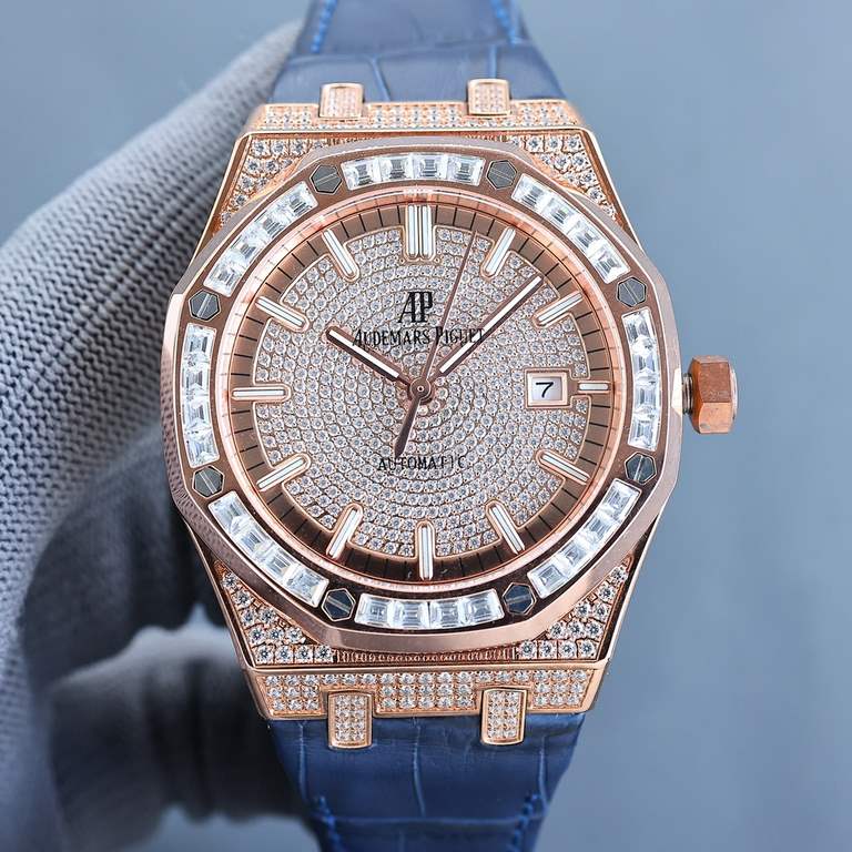 AP Audemars Piguet is a real man should take Audemars Piguet Own AP, brand new ring mouth with T-square set diamond ring, using the imported Citizen change 324 machine Automatic mechanical men's watch, ultra-luxurious ve