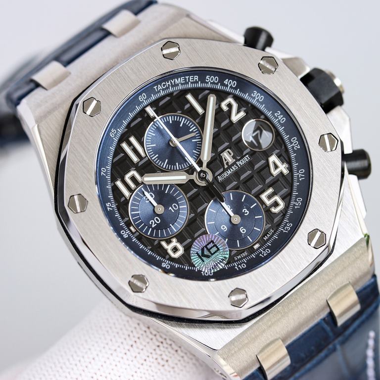 JF Manufacture AP Audemars Piguet Royal Oak Offshore 26470Synchronized with the original and exclusive chronograph to maximize the fit on the wrist.The latest CNC grade polishing techniques are used to perfectly finish t