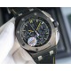 The same HBF latest Audemars Piguet, ceramic bezel   version     Audemars Piguet   Audemars Piguet Royal Oak Offshore Limited Edition Multifunctional Chronograph Mechanical Wristwatch Size 44MM17MM 【Bezel】 The bezel is t