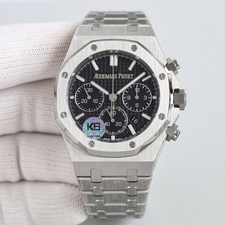 New Products New AP  Audemars Piguet Royal Oak Series new 26240 chronograph, using the same as the genuine (6-letter position small seconds Transparent movement) 7750 chronograph movement, with anti-glare sapphire high-t