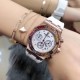 AP Women's! Royal Oak! Six-hand chronograph quartz movement! Sapphire scratch-resistant glass! Exquisite full diamond case cover! Imported rubber strap! New model on the market! The best of Audemars Piguet's women's clas