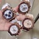 AP Women's! Royal Oak! Six-hand chronograph quartz movement! Sapphire scratch-resistant glass! Exquisite full diamond case cover! Imported rubber strap! New model on the market! The best of Audemars Piguet's women's clas