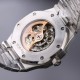 ][Rose][Rose]  Audemars Piguet Audemars Piguet has launched a new Royal Oak Double Balance Skeleton Frosted Gold watch, each with its own gem-set bezel in an iridescent design. The new models display a mastery of detail,