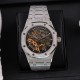 ][Rose][Rose]  Audemars Piguet Audemars Piguet has launched a new Royal Oak Double Balance Skeleton Frosted Gold watch, each with its own gem-set bezel in an iridescent design. The new models display a mastery of detail,