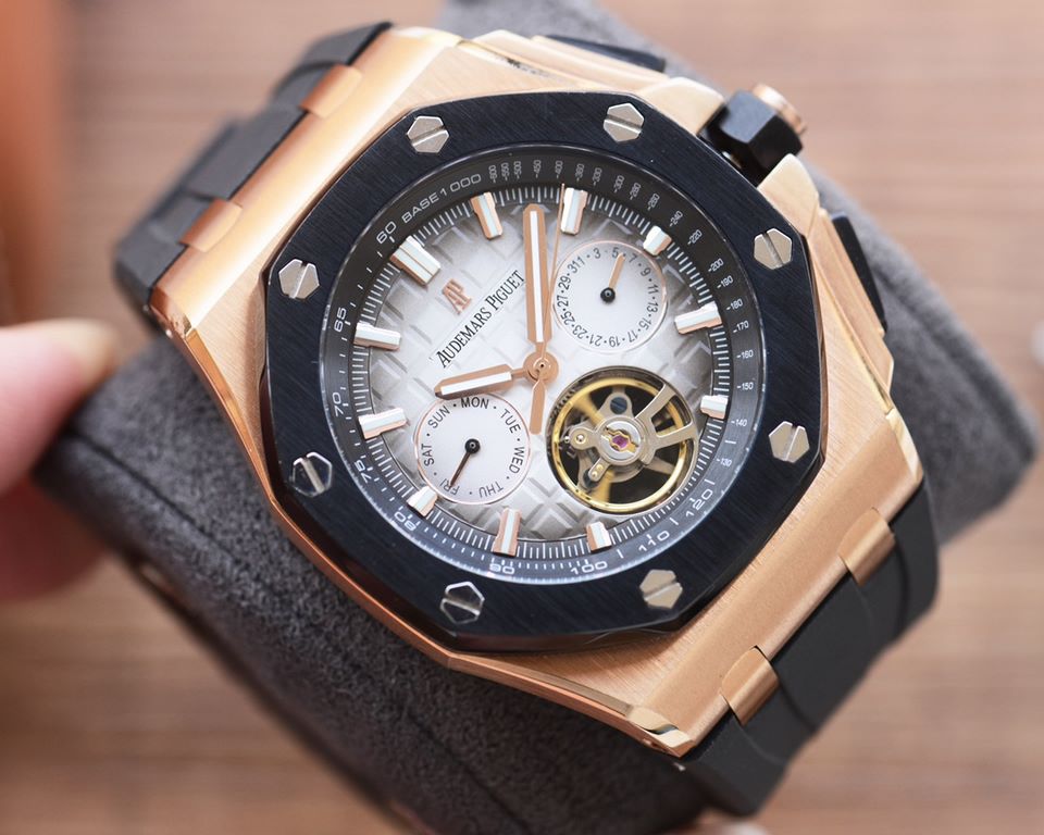 Rose BlackNew model debut - the best value for money!Original open mold The highest cost-effective version Audemars Piguet Audemars Piguet consistent with the original, the market ultra-high quality) new upgrades, to ove