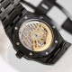 The DLC version of the Audemars Piguet 15500. Audemars Piguet 15500 DLC Edition The high-gloss black carbon coating on the gold and steel retains the brushed texture of the entire watch and adds a darker dimension. v2 - 