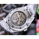 Audemars Piguet AP Royal Oak Coated glass Size 45mm12mm Stainless steel bracelet AP original buckle Automatic mechanical movement Superluminova Octagonal brushed steel case with skeletonized face Cold and hegemonic A dif