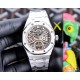 Audemars Piguet AP Royal Oak Coated glass Size 45mm12mm Stainless steel bracelet AP original buckle Automatic mechanical movement Superluminova Octagonal brushed steel case with skeletonized face Cold and hegemonic A dif