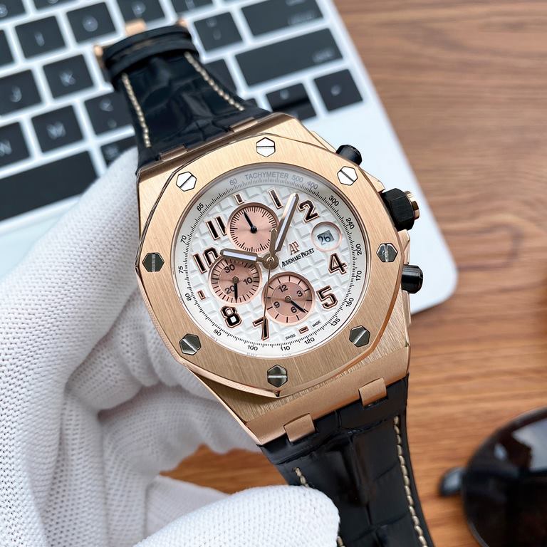 Photographed in the flesh!Audemars Piguet  Royal Oak Offshore Series  Anti-glare treatment mineral glass Size 42mm  14mm Waterproof tape with AP original pin buckle Equipped with replica of the original 3126 rotor Fully 