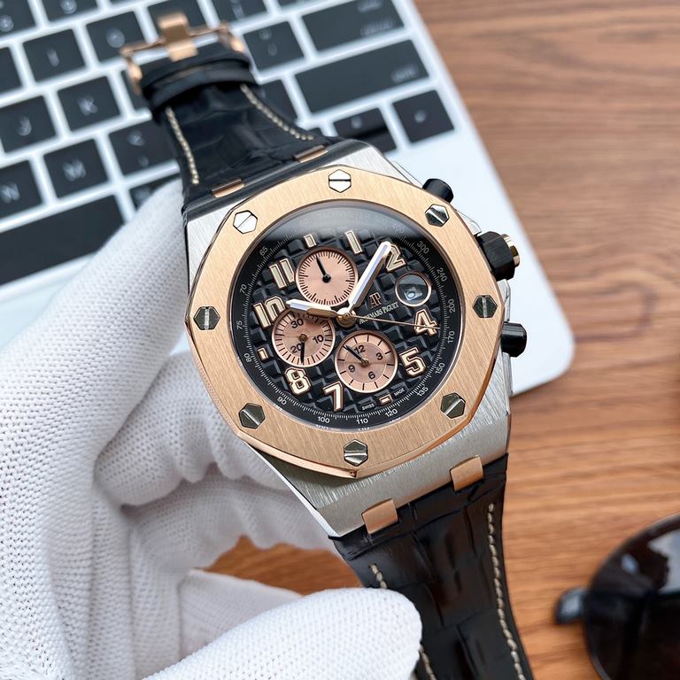 Photographed in the flesh!Audemars Piguet  Royal Oak Offshore Series  Anti-glare treatment mineral glass Size 42mm  14mm Waterproof tape with AP original pin buckle Equipped with replica of the original 3126 rotor Fully 