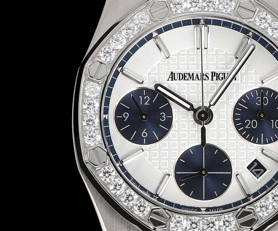 The opening of the year king bomb  〖exclusive upgrade built-in - 7750 movement〗 White Valentine's Day exclusive gift  !New AP Audemars Piguet Royal Oak Women's Multifunctional Chronograph Mechanical Watch Counter size 37