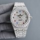 Large diamond encrusted bezel uniformAP Audemars Piguet A real man has to take Audemars Piguet Own AP, brand new bezel with large diamond-set bezel, using imported Citizen to change the 324 machine Automatic Mechanical M