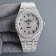 Large diamond encrusted bezel uniformAP Audemars Piguet A real man has to take Audemars Piguet Own AP, brand new bezel with large diamond-set bezel, using imported Citizen to change the 324 machine Automatic Mechanical M