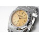 BF gives back to new and old customers by creating the most cost-effective AP Steel King - Audemars Piguet Royal Oak 15202 Collection39 mm diameter stainless steel case with dial engraved with Petite Tapisserie decorativ