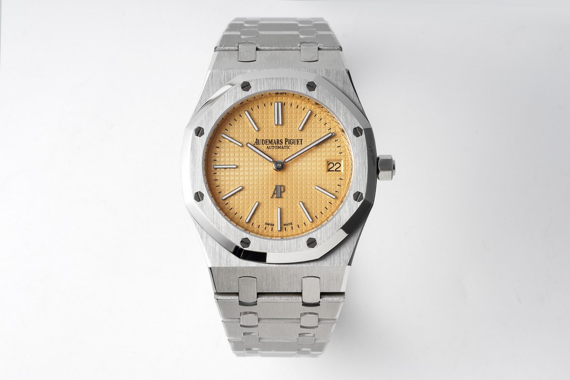 BF gives back to new and old customers by creating the most cost-effective AP Steel King - Audemars Piguet Royal Oak 15202 Collection39 mm diameter stainless steel case with dial engraved with Petite Tapisserie decorativ