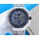 V2 version ceramic bezel   version     Audemars Piguet Royal Oak Offshore Limited Edition Multifunctional Chronograph Mechanical Watch V2 version upgraded calendar fonts, upgraded ceramic bezel, size 44MM17MM [bezel] bez