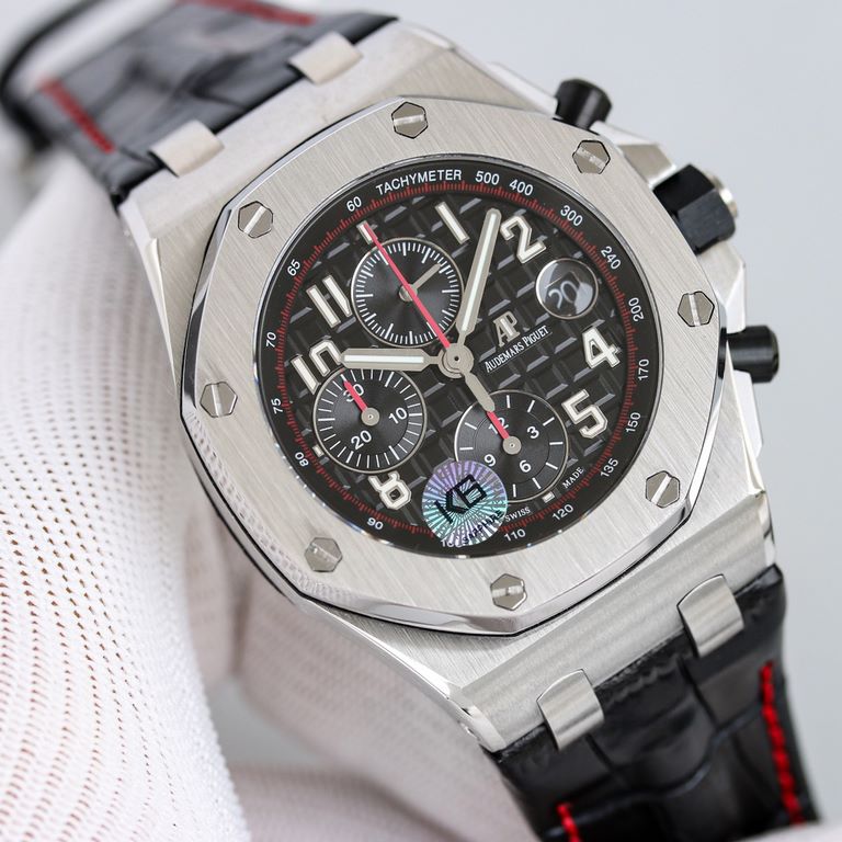 JF Manufacture AP Audemars Piguet Royal Oak Offshore 26470Synchronized with the original and exclusive chronograph to maximize the fit on the wrist.The latest CNC grade polishing techniques are used to perfectly finish t