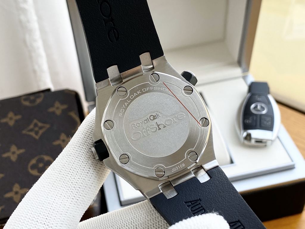 Audemars Piguet - AP  Royal Oak Men's Automatic Mechanical Movement 316 stainless steel case Mineral Super Glass Imported Rubber Strap Diameter 43mm Thickness 12mm BST Actual Photography The spirit of the men represented