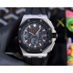 Audemars Piguet AP Royal Oak Coated glass Size 42mm14mm Water-resistant Tape with AP Original pin buckle Automatic mechanical movement Movement Octagonal brushed steel case with mesh face Cold and hegemonic A different k