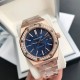 Luxury Diamond Bezel Hand-set2022 new upgraded diamond ring Audemars Piguet 15400 series watches, as the Royal Oak series of the most basic models, without any special features, only three hands and the date display, uno